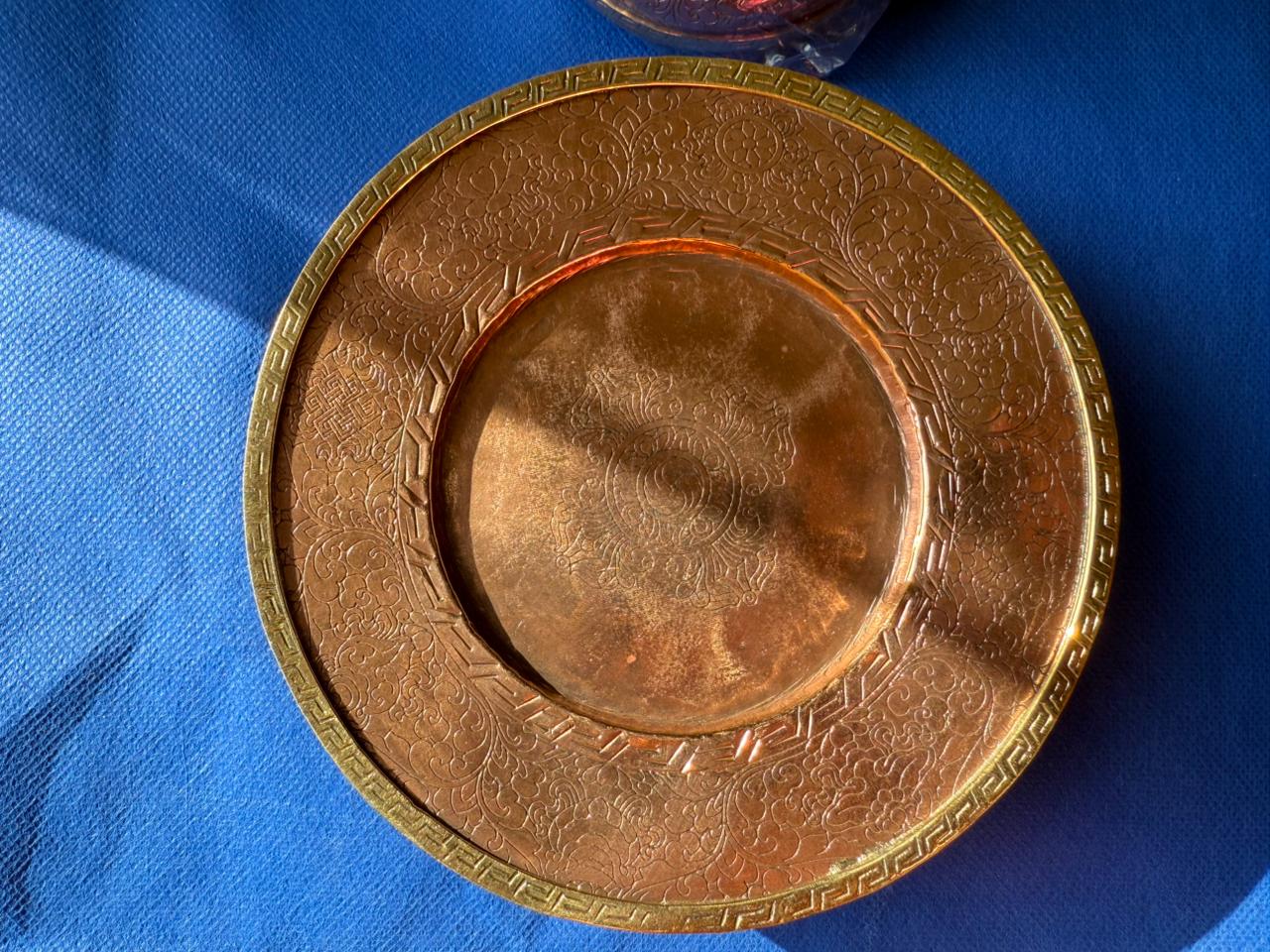 Mandala cúng dường bằng đồng, handmade 2 IMG 20251202 WA0001