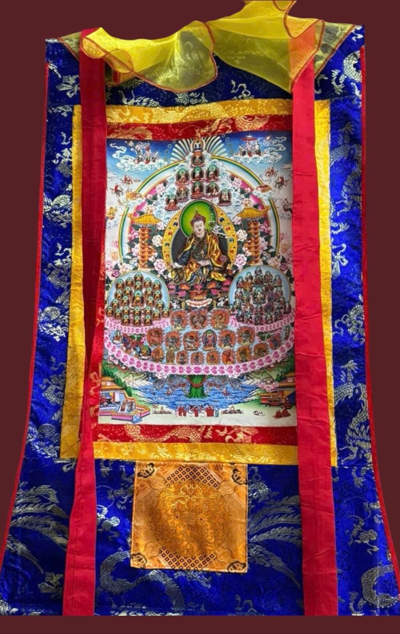 Medium-sized Dudjom Tersar Thangka (Refuge Tree)