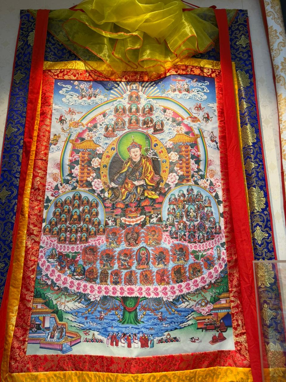 Medium-sized Dudjom Tersar Thangka (Refuge Tree) 2 Thanka cay quy y