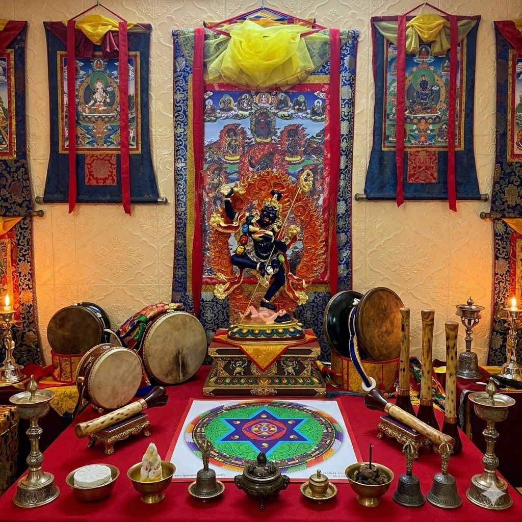 Tượng Troma Nagmo Krodakali 35cm (13.7 inches) – Hắc Nộ Phật Mẫu Dudjom Tersar, Tượng Dakini Tây Tạng Đã Gia Trì, Pháp Chöd 9 anh lifestyle 1