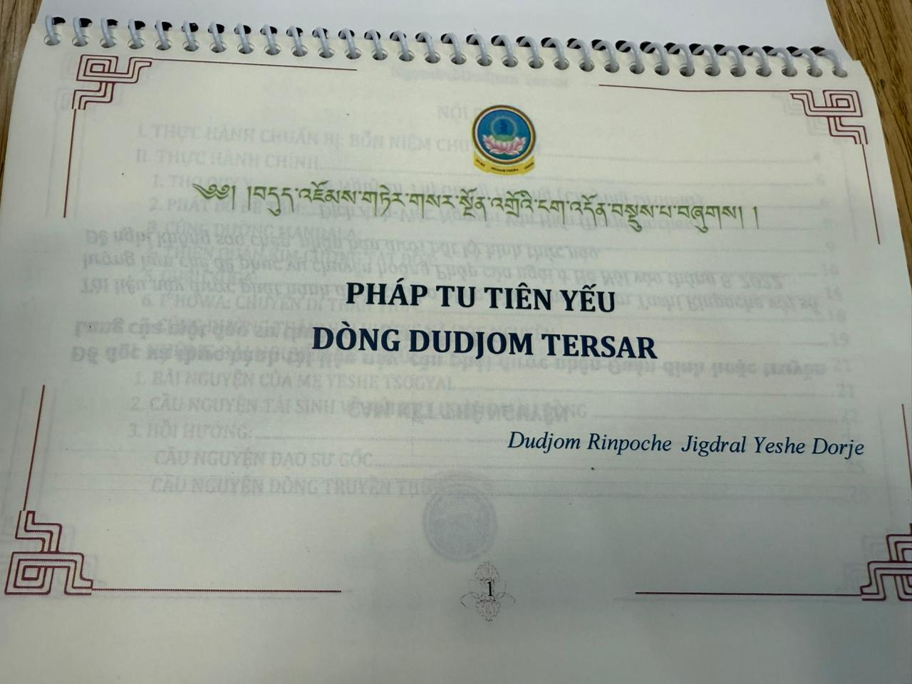 Nghi quỹ Ngondro Dudjom Tersar 3 Ngondro dudjom tersar 2
