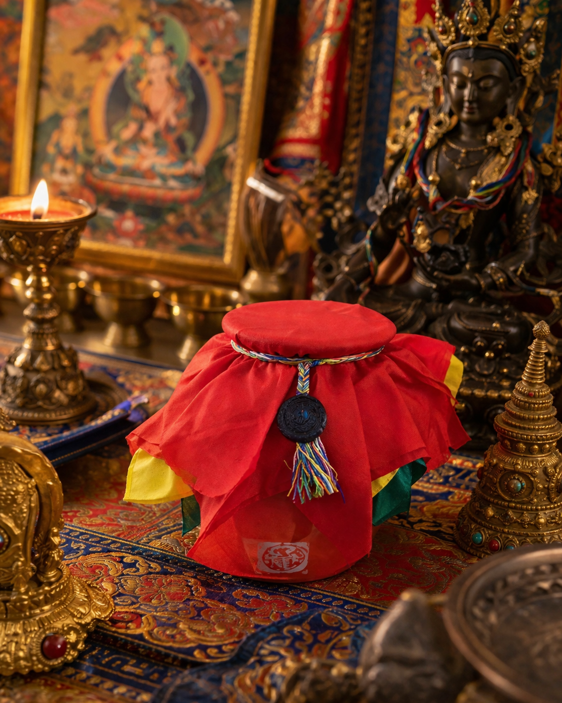 Bình Tài Bảo Dzambhala Từ Tu Viện Chorten Sikkim – Pháp Bảo Gia Trì Của Ngài Dodrupchen Rinpoche 5 bao binh dodrupchen3