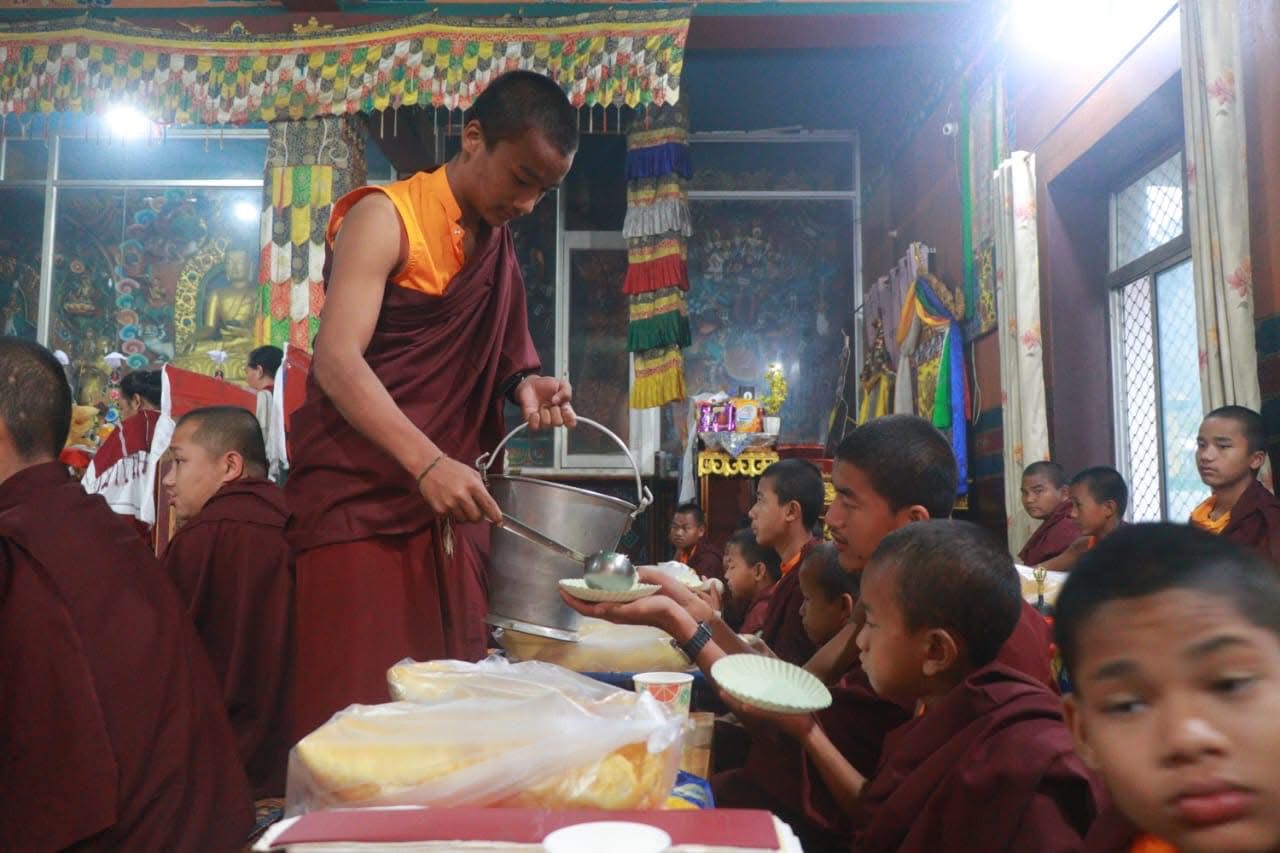 Offering One Day of Support for the Sangha - Dundul Raptenling Monastery – Odisha, India