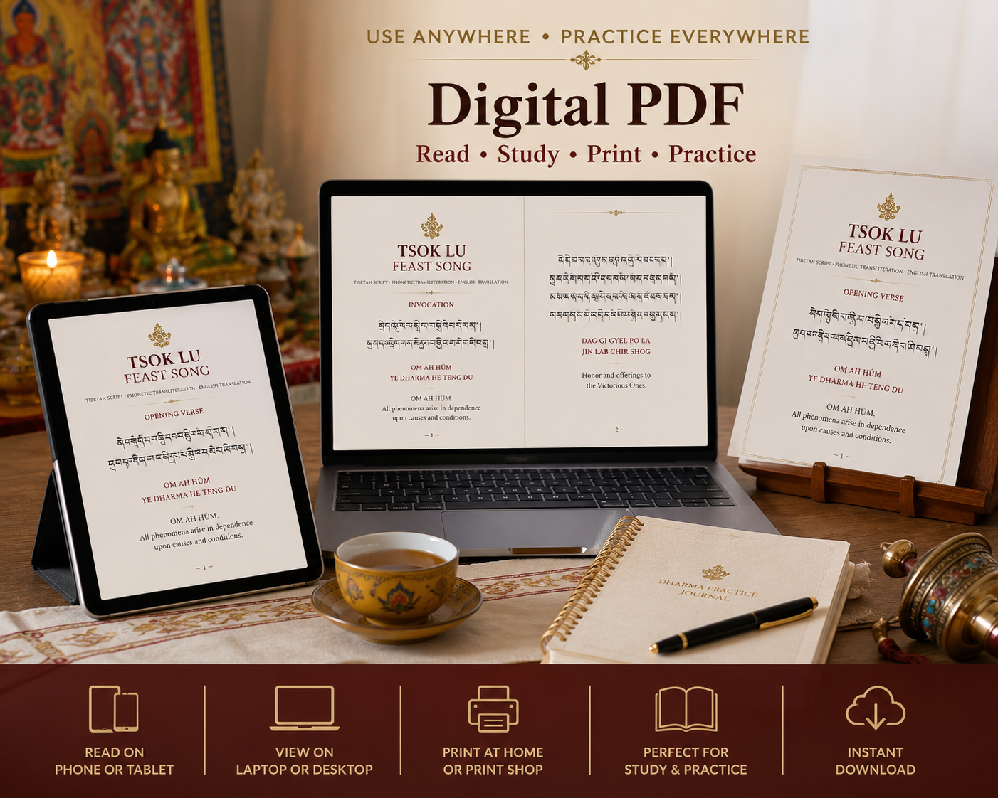 Laymön Tendrel MP3 Chant + PDF Text – Sacred Aspiration Chant by Rigdzin Jigme Lingpa 3 anh5