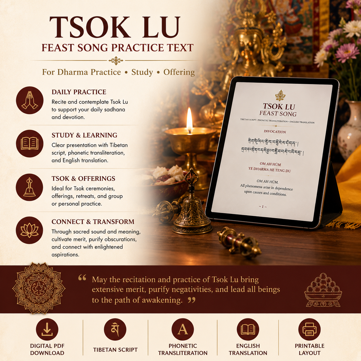 Laymön Tendrel MP3 Chant + PDF Text – Sacred Aspiration Chant by Rigdzin Jigme Lingpa 4 anh6