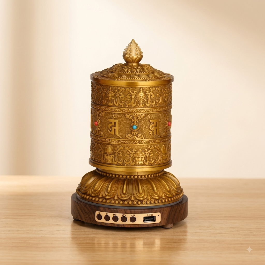 Special Edition Orgyen Dzambhala Wheel of Wealth | Tibetan Buddhist Prayer Wheel, 283,080 Mantras