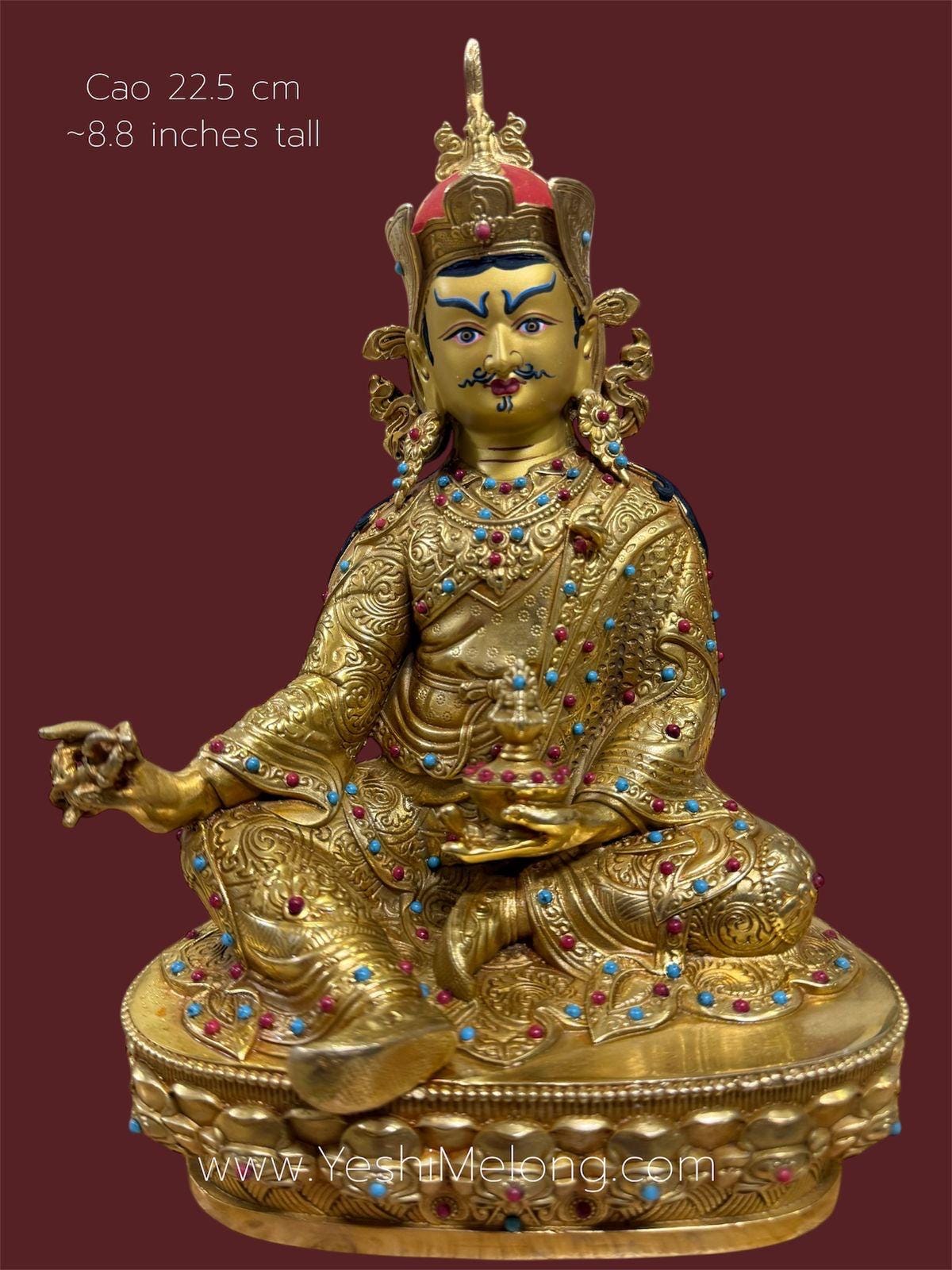 Tượng Đạo sư Liên Hoa Sinh cao 22.5cm 11