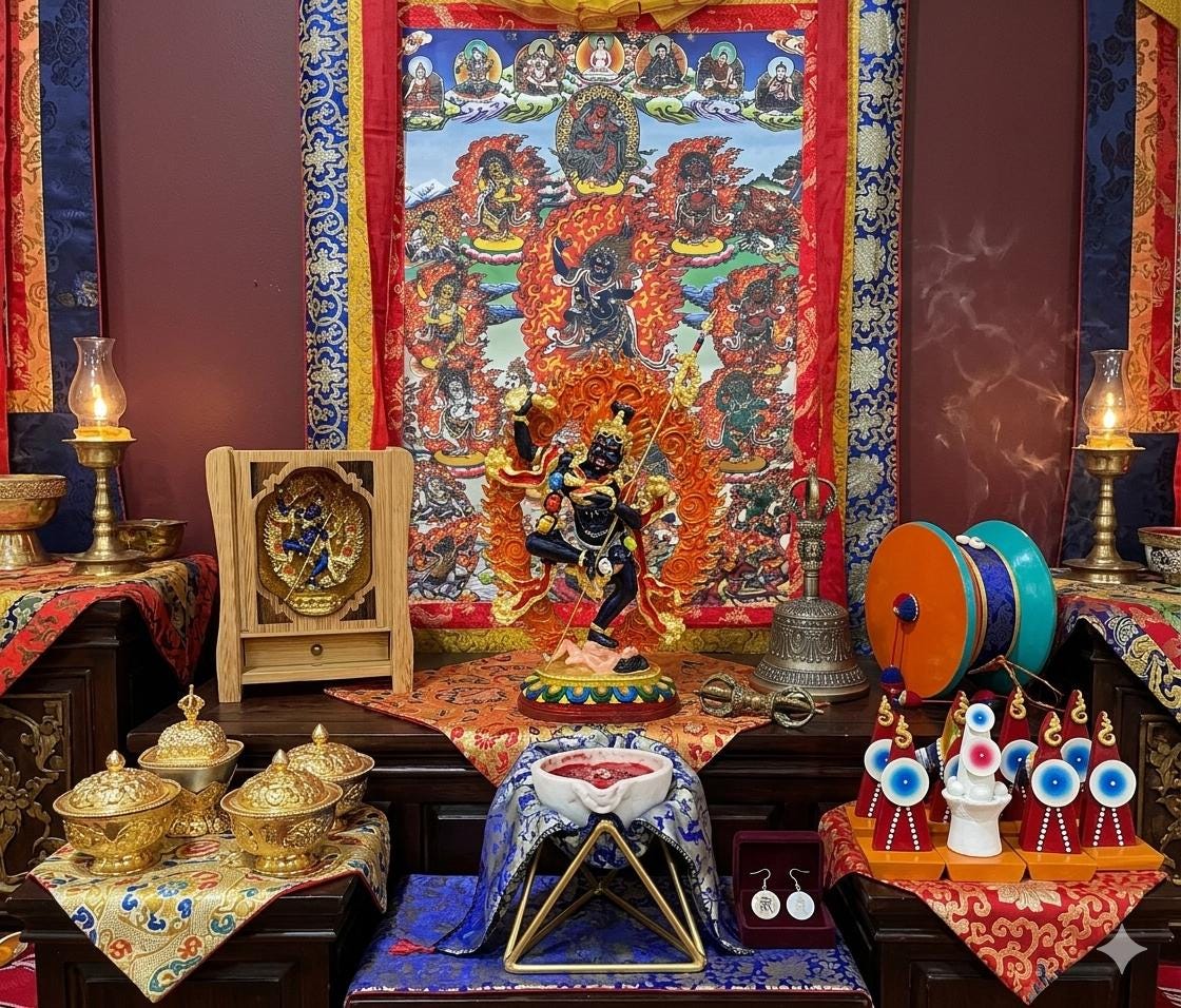 Thangka Đàn tràng Troma Nagmo Dudjom Tersar 8