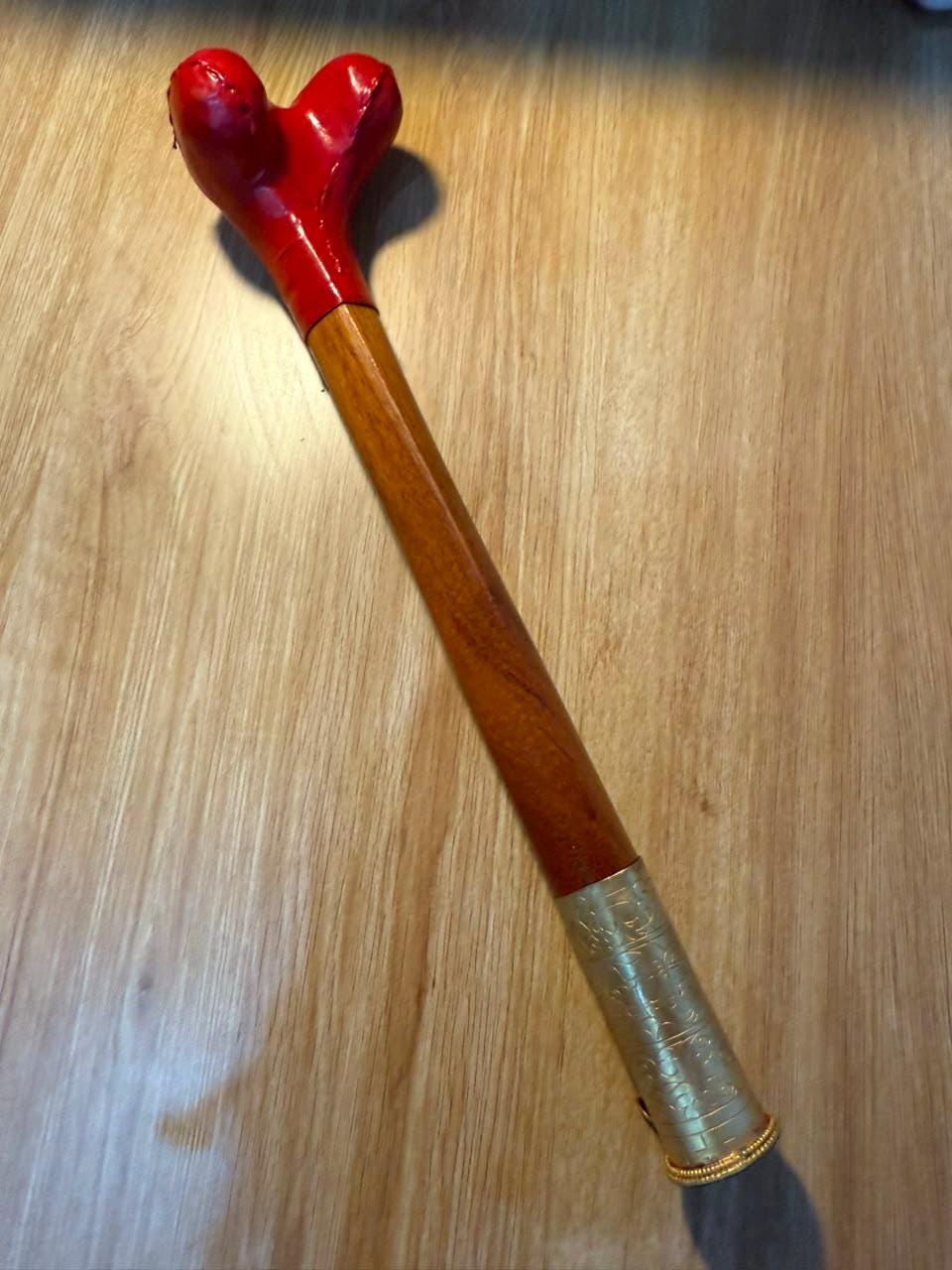 Handmade Wooden Kangling with Copper Bell 8