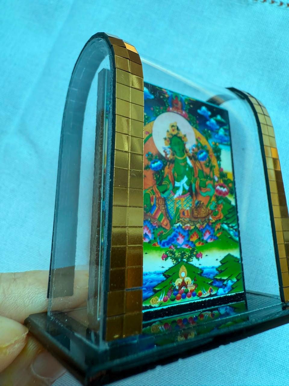 Blessed Green Tara Mini Shrine – 5 × 6 cm 4