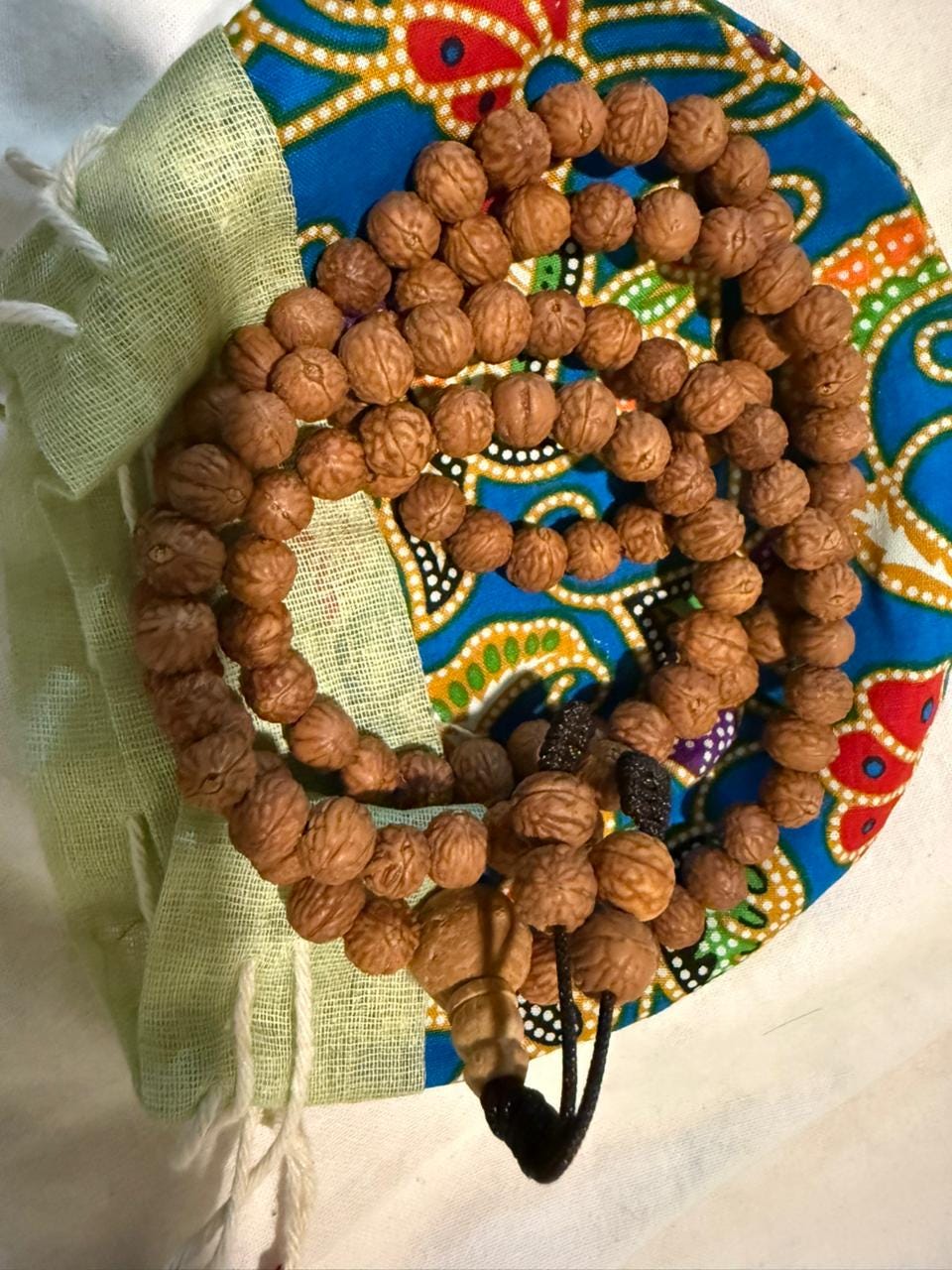 Blessed Raktu Seed Mala – 108 Beads, 8 mm 5