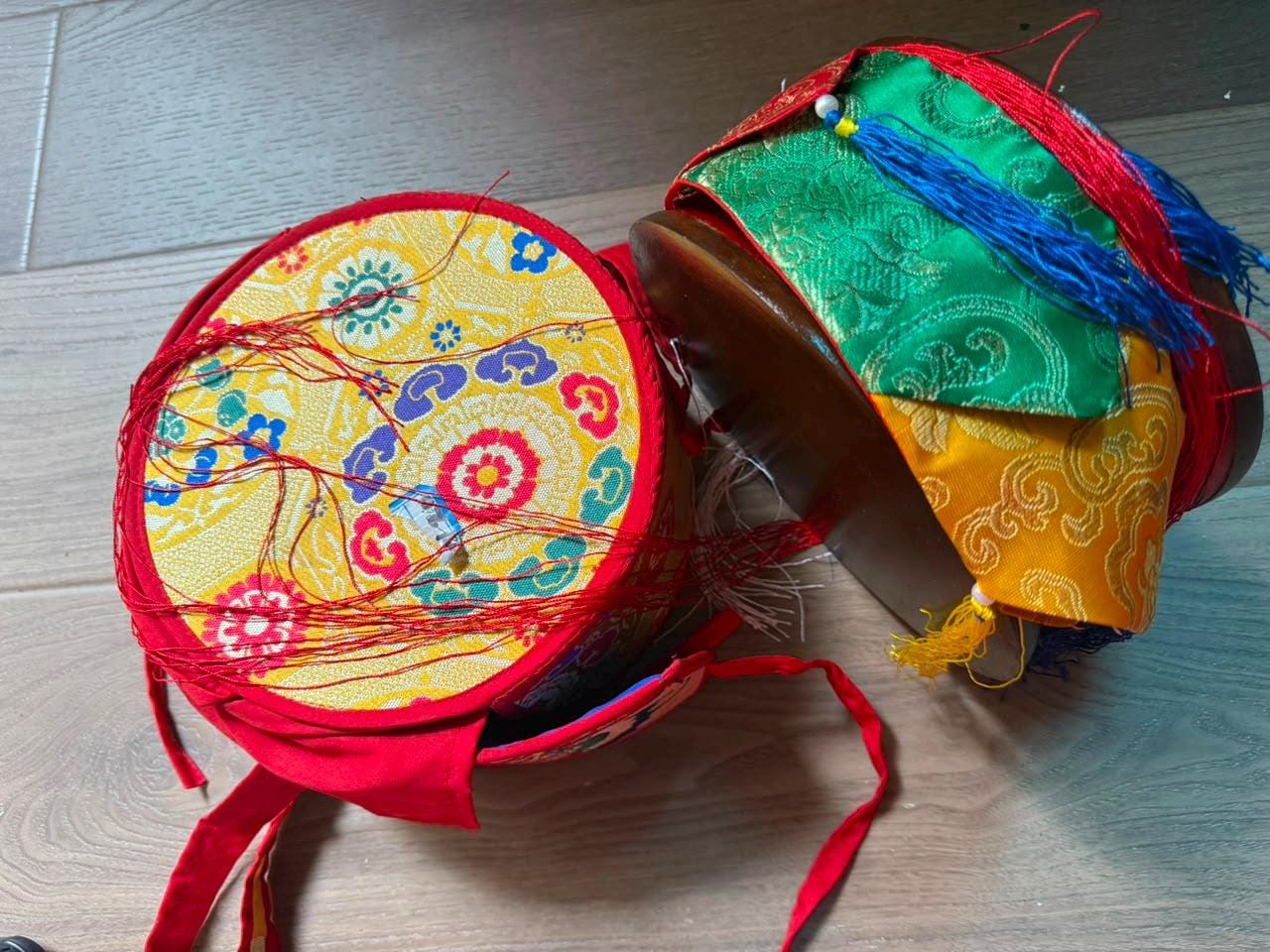 Bhutanese Chöd Damaru – Genuine Leather 5