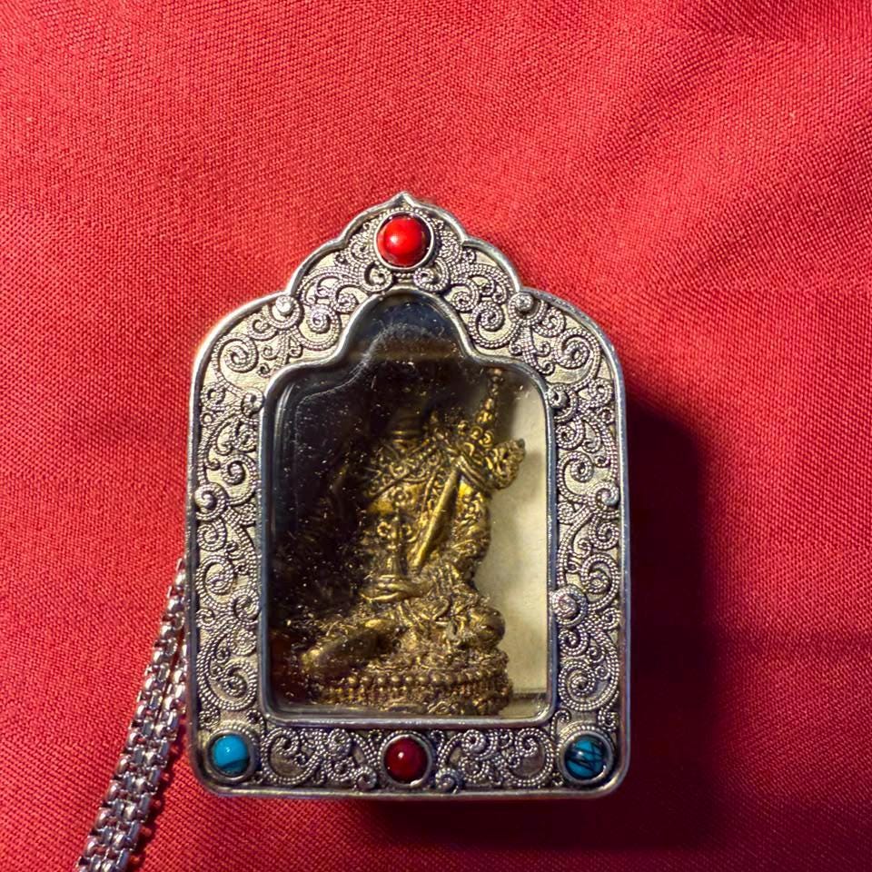 Guru Rinpoche Gau with Consecrated 4 cm Statue 5