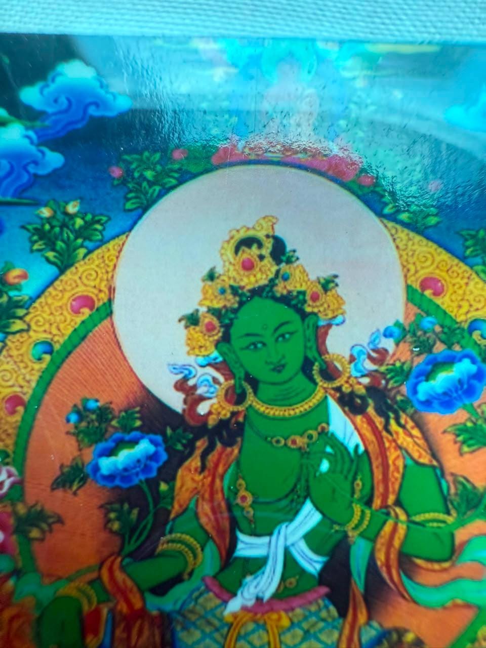 Blessed Green Tara Mini Shrine – 5 × 6 cm 3