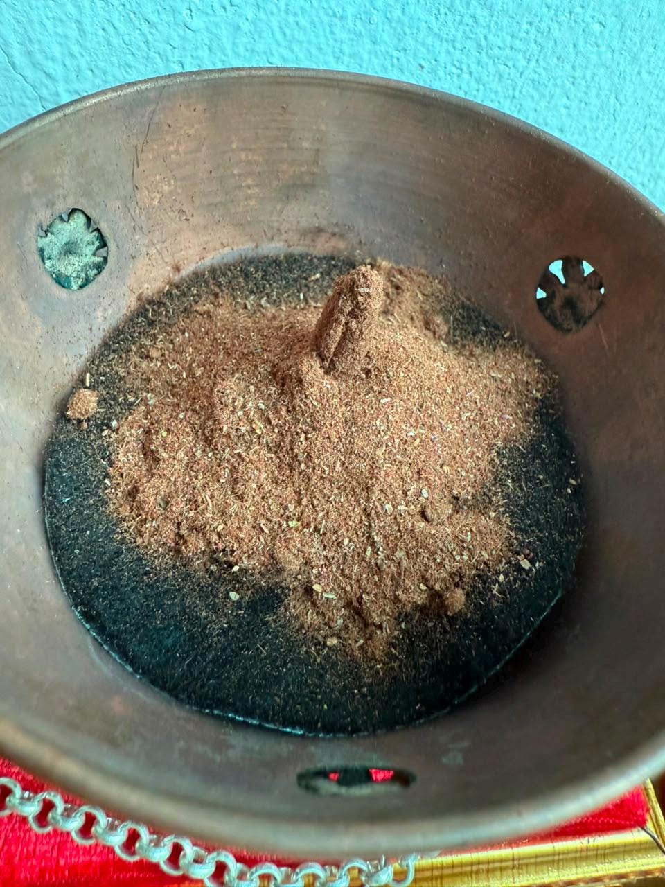 Handmade Pure Copper Incense Burner – 9 cm 8