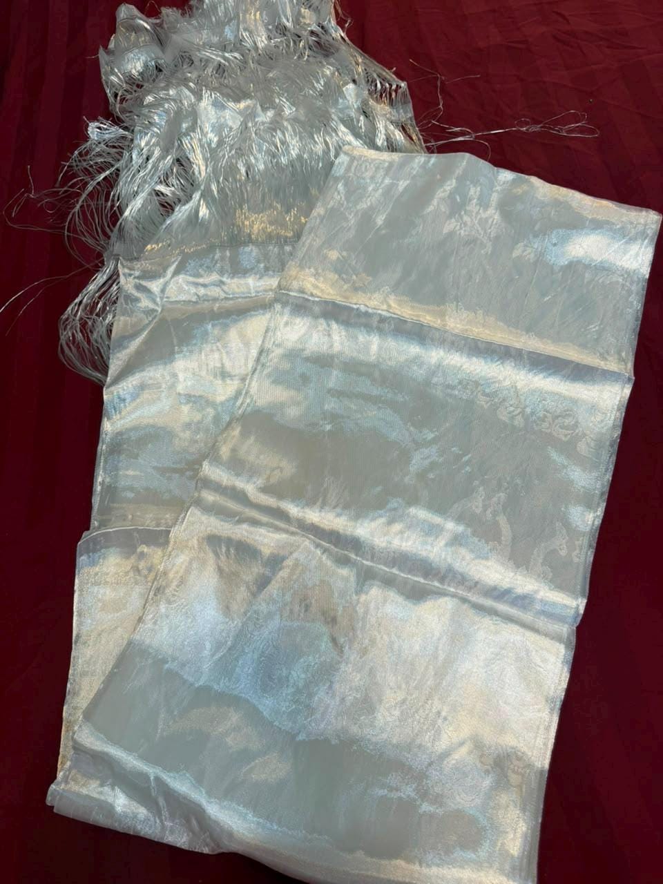 Tibetan White Khata Scarf – Set of 4, 30 × 320 cm