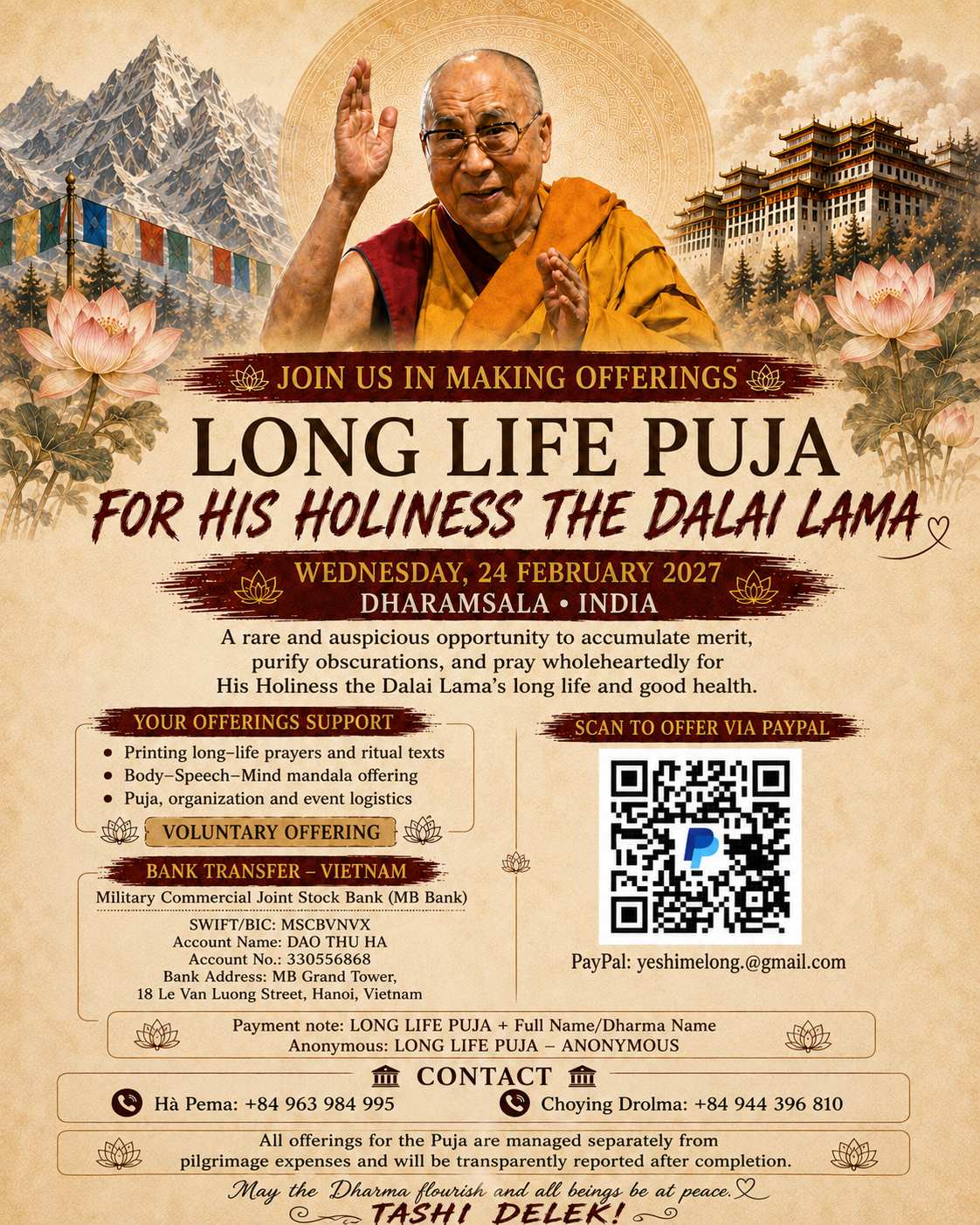 Homepage 19 Long life Puja offering DLLM