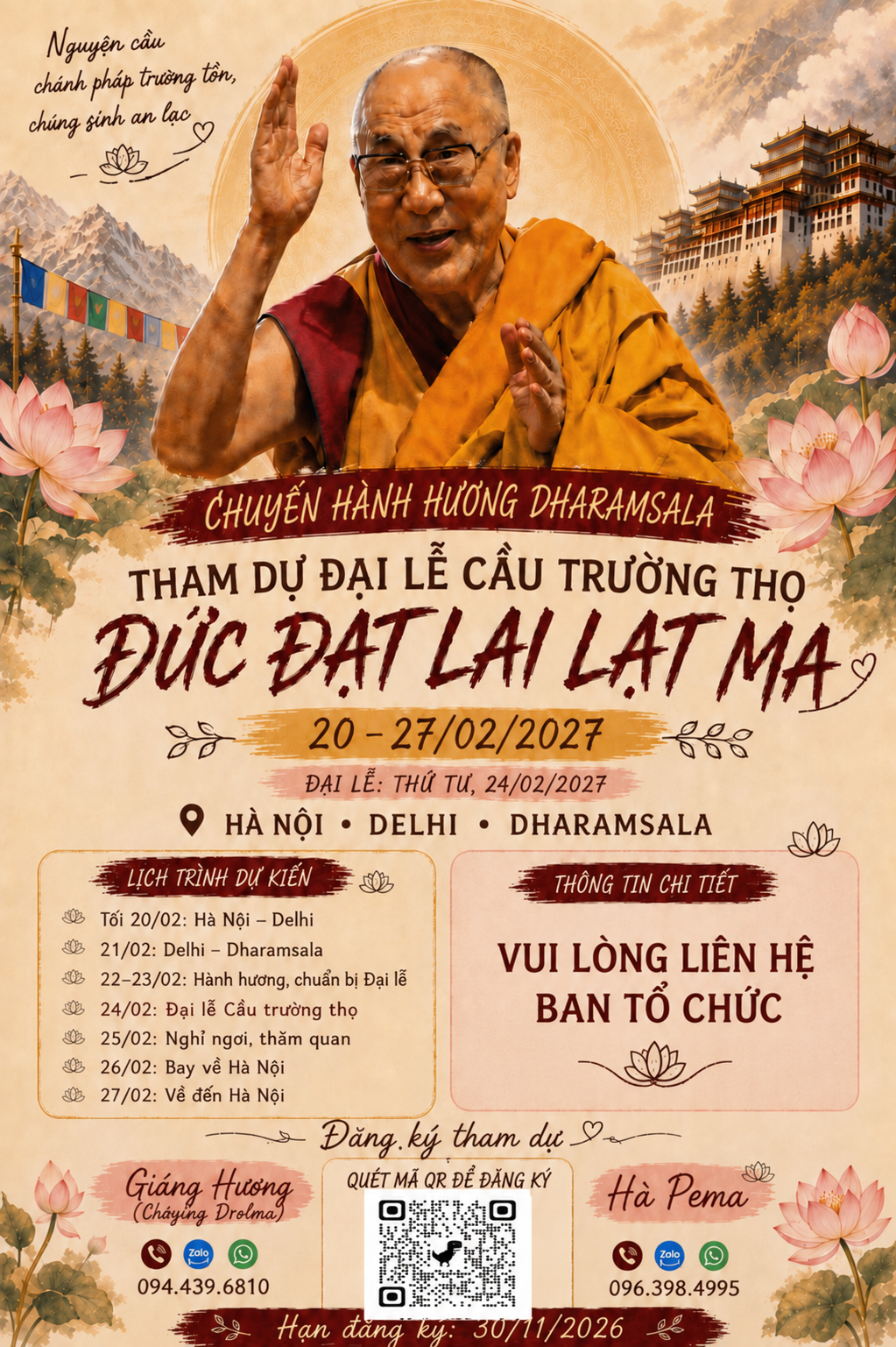 POSTER DANG KY HANH HUONG LE CAU TRUONG THO. nO